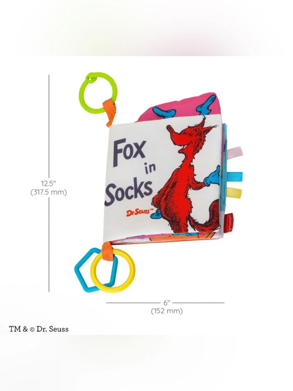 Dr Seuss Fox in Sox Baby Activity Book NWT